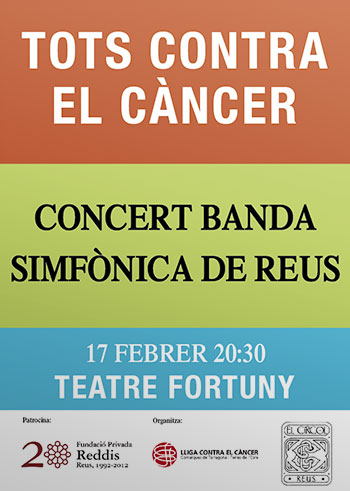 Cartell del concert "Tots contra el càncer"